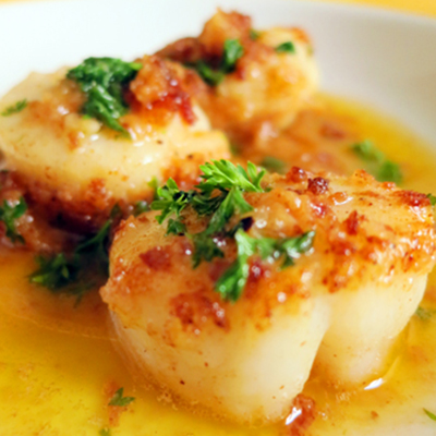 Scallops In Lemon Butter