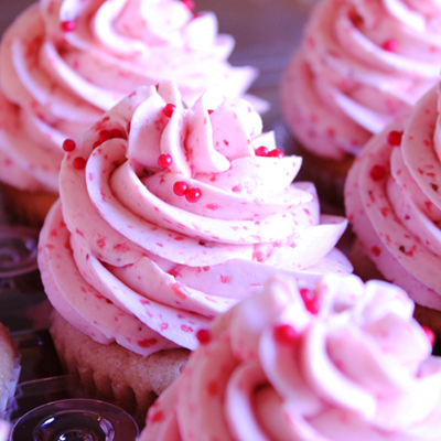 Strawberry Cupcakes with Strawberry Swiss Meringue Buttercream