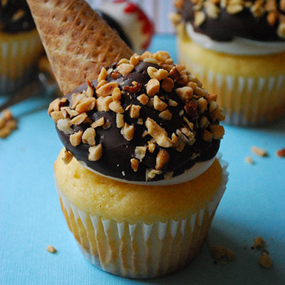 Drumstick Cupcakes
