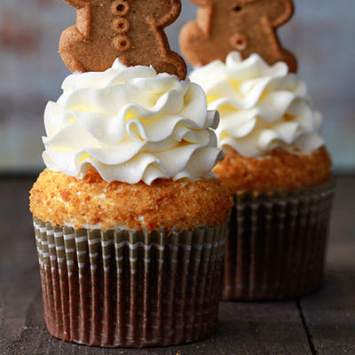 Gingerbread Latte Cupcakes