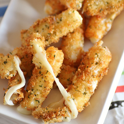 Mozzarella Cheese Sticks - very easy, super tasty side dish, appetizer or snack.