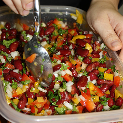 Mediterranean Inspired Kidney Bean Salad