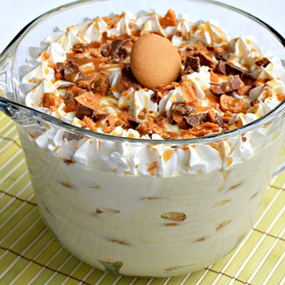 Butterfinger Banana Pudding