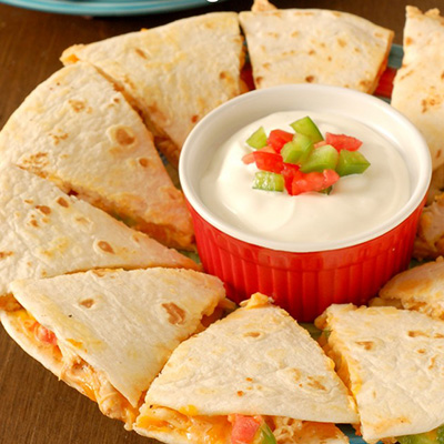Buffalo Chicken Quesadillas