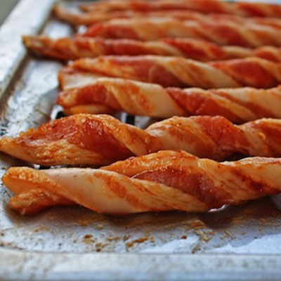 Curl Your Bacon Before Baking for Crispy Bacon Tubes