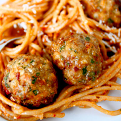 Sun-Dried Tomato Turkey Meatballs - A beloved meatball recipe incorporating one of Italy's most beloved pantry staples - the sun-dried tomato. Perfect to serve with any of your favorite pasta dishes.