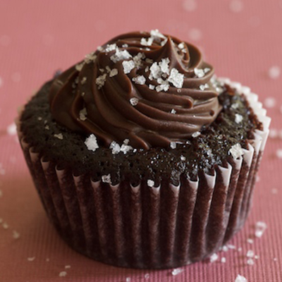 Chocolate Salted-Caramel Mini Cupcakes