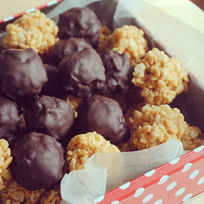 Peanut Butter Rice Krispies Balls