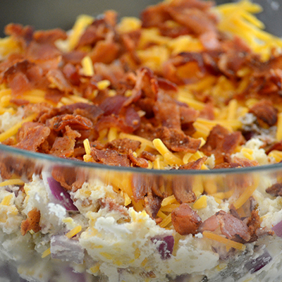 Loaded Baked Potato Salad- different twist on potato salad.