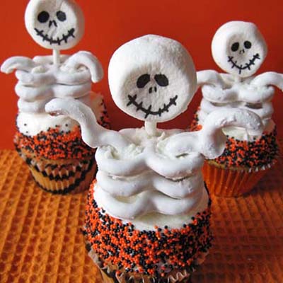 Skeleton Cupcakes