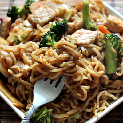 Pork & Ramen Stir-Fry
