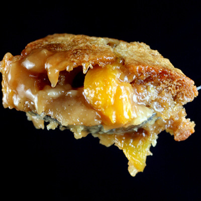 Caramel Peach Cobbler - No Words. Great with apples or pears too!