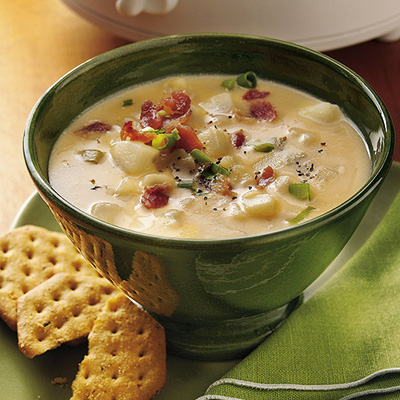 Slow Cooker Cheesy Potato Soup