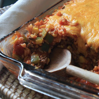 Cheesy Stuffed Pepper Casserole