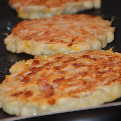 Macaroni and Cheese Pancakes