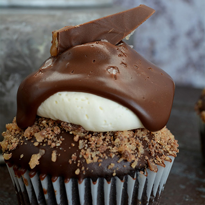 Chocolate Toffee Cupcakes with a little Whiskey