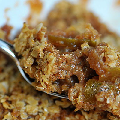 Apple Crisp Recipe ~ if you are looking for an Apple Crisp Recipe that immediately makes you want to cozy up by the fire after enjoying a beautiful fall day, then this is it! Of course, a scoop of ice cream takes it right on over the top!