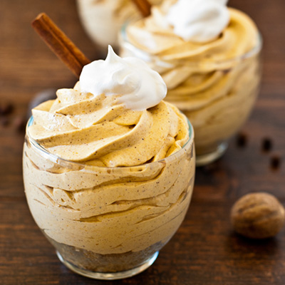 No-Bake Mini Pumpkin Cheesecakes