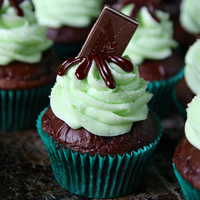 Andes Mint Cupcakes