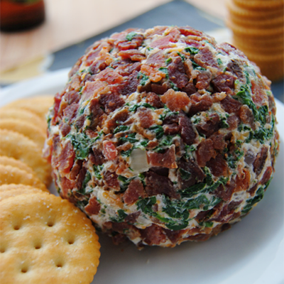 Bacon Spinach Cheese Ball