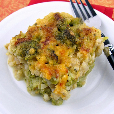 Broccoli Cheese Rice Casserole
