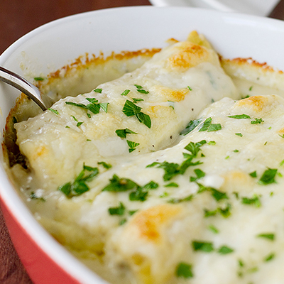 Chicken and Mushroom Manicotti