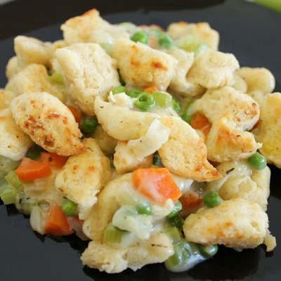 Chicken Pot Pie Crumble