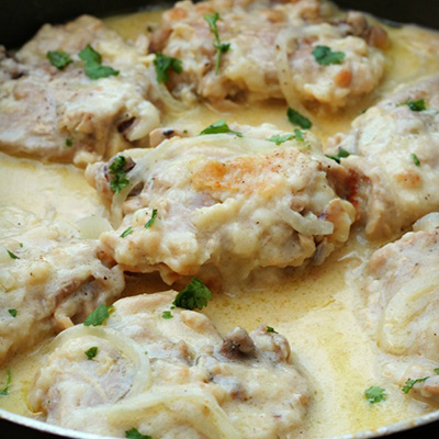 Creamy Stove Top Lemon Chicken