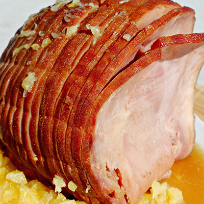 Dr. Pepper Glazed Ham