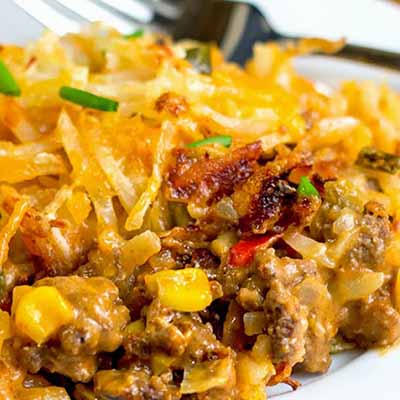 Mexicali Hashbrown Taco Casserole