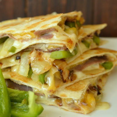 Philly Cheese Steak lovers will go crazy over this quesadilla!