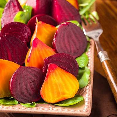 How to roast fresh beets. Easy and so good for you. Add to a tossed green salad with goat cheese. Add orange segments, pine nuts, fresh mint, a light vinaigrette. Terrific. Nice way to add vegetables to your diet.