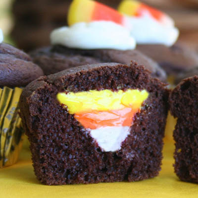 Candy Corn Cupcakes