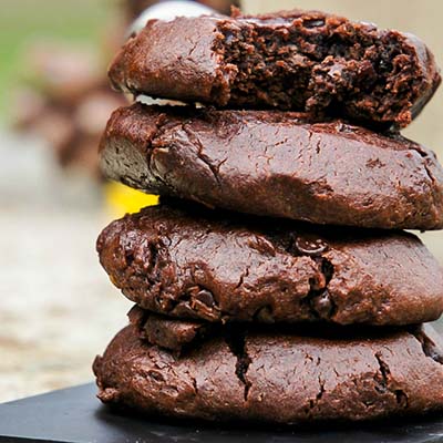 Homemade soft top recipe for Chocolate Fudge Cookies