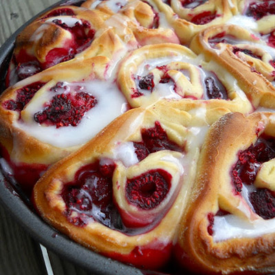 Raspberry Swirl Rolls