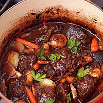 Jacques Pepin's Beef Stew in Red Wine Sauce