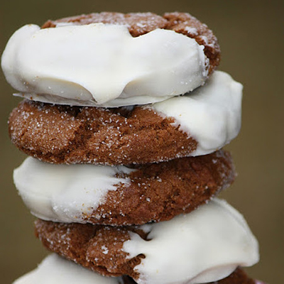 Vanilla Dipped Gingersnaps