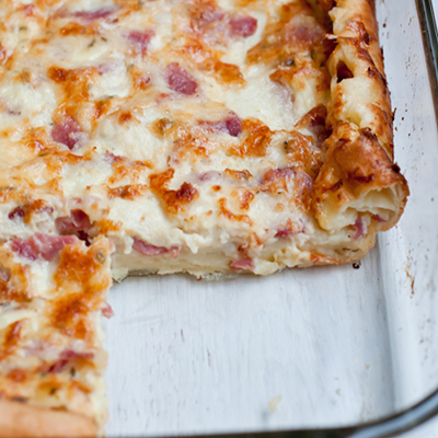 Ham and Cheese Puff Breakfast Pancake