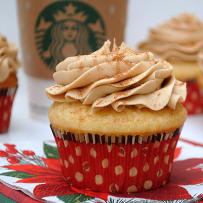 Eggnog Latte Cupcakes