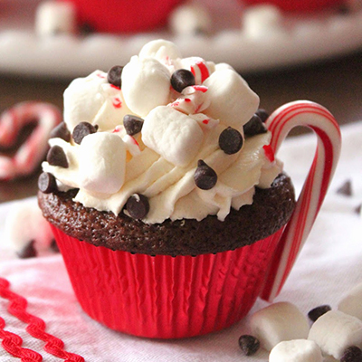 Hot Cocoa Cupcakes