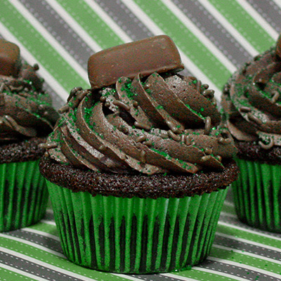 Chocolate Mint “Frango” Cupcakes