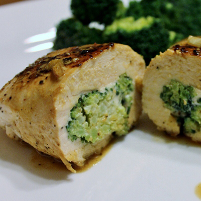 Easy Cheesy Broccoli Stuffed Chicken