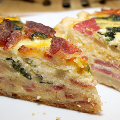 Ham Egg Potato Bake with Cheddar Parmesan