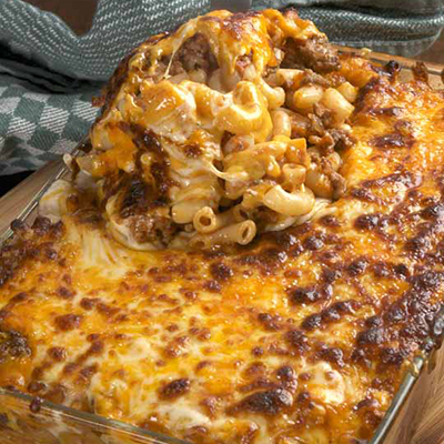 Cheesy Macaroni with Beef - This dish is very similar to a dish my mom used to make when I was a kid,, This is true comfort food…looks really delicious.