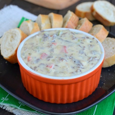 Philly Cheese Steak Queso Dip - the taste of a Philly Cheese Steak sandwich in a melted queso dip