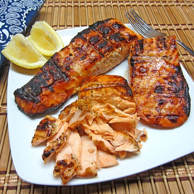Grilled Orange Juice Salmon