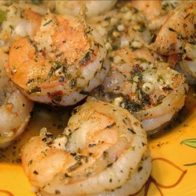 Dirty Shrimp in Butter-Beer Sauce - Herby, spicy shrimp with a kick, in a buttery-beer "sauce". Fast, easy and delicious, serve as an appetizer, or a dinner over rice or with lots of crusty French bread to soak up all the tasty, herbalicious sauce! Shrimp at their very best!
