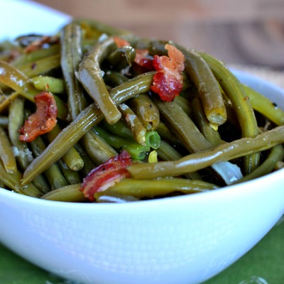 These are my Nana's Famous Green Beans! One of the most requested recipes from my family - year-round! Healthy and tasty!